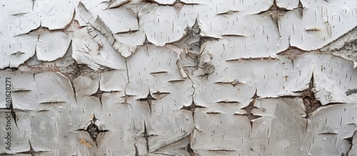 Close-up of white birch bar...
