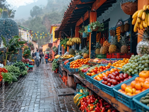 Vibrant Street Market 
