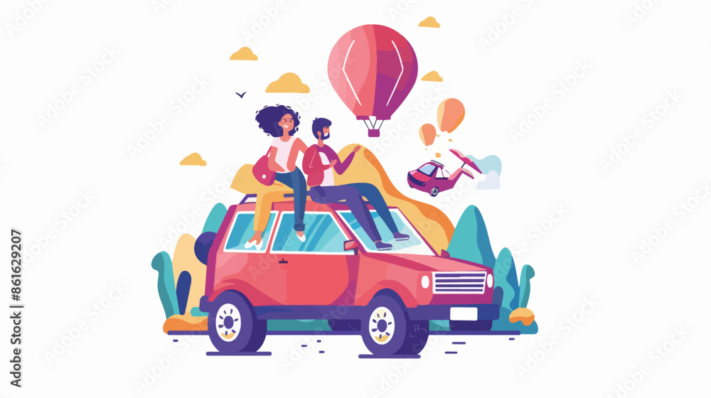Romantic Road Trip Landing Page Template. Romantic Road Trip Landing Page Template.