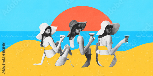 Tableau sur toile Contemporary art collage
