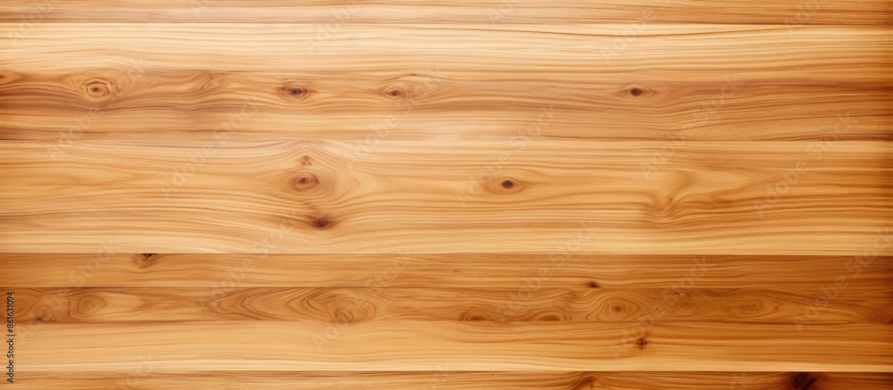 Fototapeta premium View a wooden table top from a perspective angle, isolated on a white background with a clipping path, suitable as a template for displaying products in a copy space image.