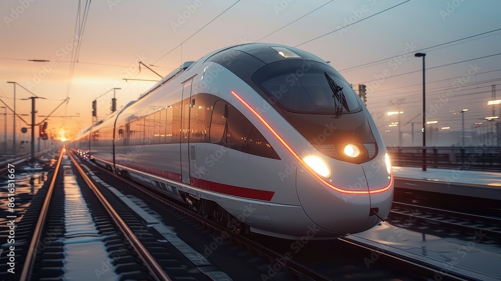 Fototapeta premium modern train