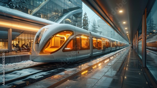 Wallpaper Mural modern train Torontodigital.ca