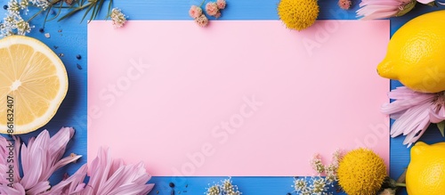 Top view of a mockup featur...