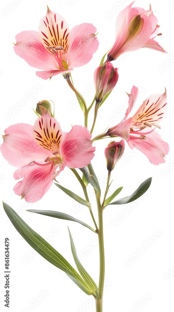 Alstroemeria isolated on a transparent background Alstroemeria isolated on a transparent background