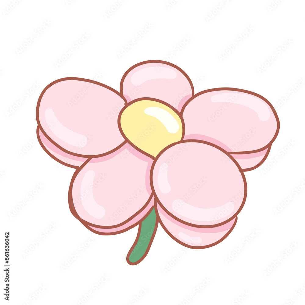 cute color balloon shape of flower illustration cute color balloon shape of flower illustration