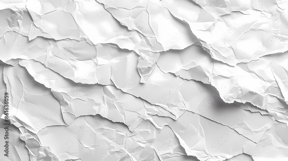 Abstract white crumpled paper texture background ideal for creative design projects and artistic presentations. Abstract white crumpled paper texture background ideal for creative design projects and artistic presentations.