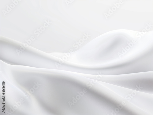 a close up of a white cloth with a white background