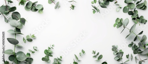 Eucalyptus branches arrange...