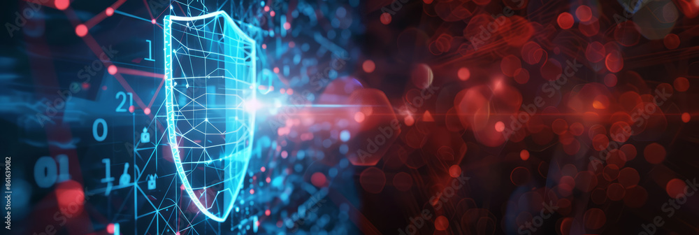 A shield with ESG elements protecting a company from external threats, highlighting risk mitigation. A shield with ESG elements protecting a company from external threats, highlighting risk mitigation.