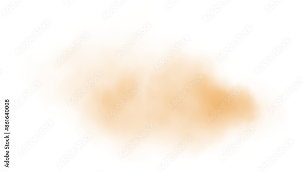 Fototapeta premium Yellow fog or smoke. Yellow smog clouds on floor. Cigarette smoke. Morning fog over land or water surface. Magic haze. Cloud, smoke, fog. PNG.