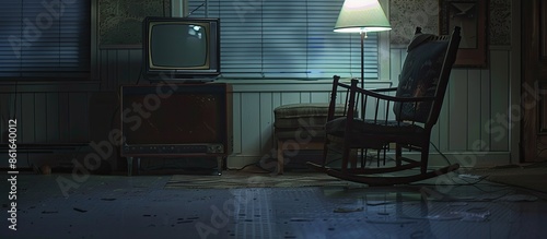 Vintage television set in a...