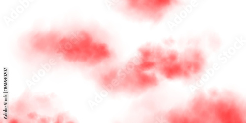 Red fog or smoke. Red smog clouds on floor. Cigarette smoke. Morning fog over land or water surface. Magic haze. Cloud, smoke, fog. PNG.