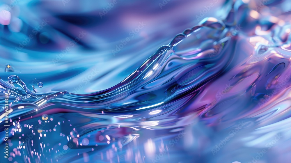 Digital fluid motion creating a sense of futuristic energy Digital fluid motion creating a sense of futuristic energy