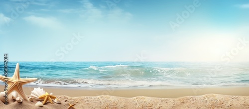 Summer backdrop featuring s...