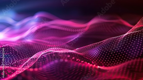 Digital light patterns forming an abstract wave background