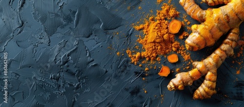 Turmeric root and powder fo...