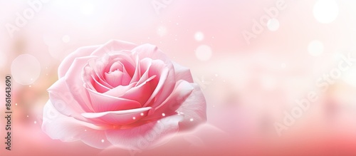 Soft focus pink rose backgr...