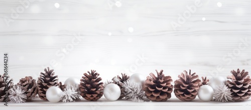 White wooden table decorate...