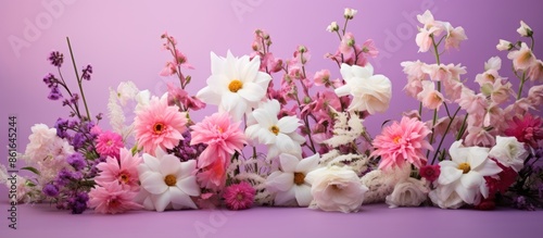 Assortment of pink, white, ...