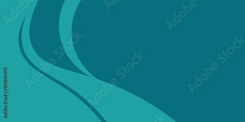 blue business banner background with dynamic curve