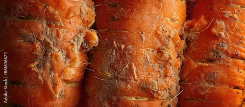 Fresh large orange carrots ...