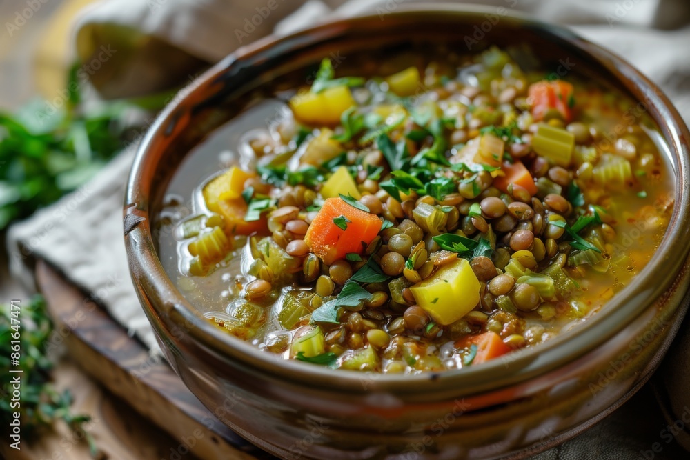 Hearty vegetable and lentil soup Hearty vegetable and lentil soup
