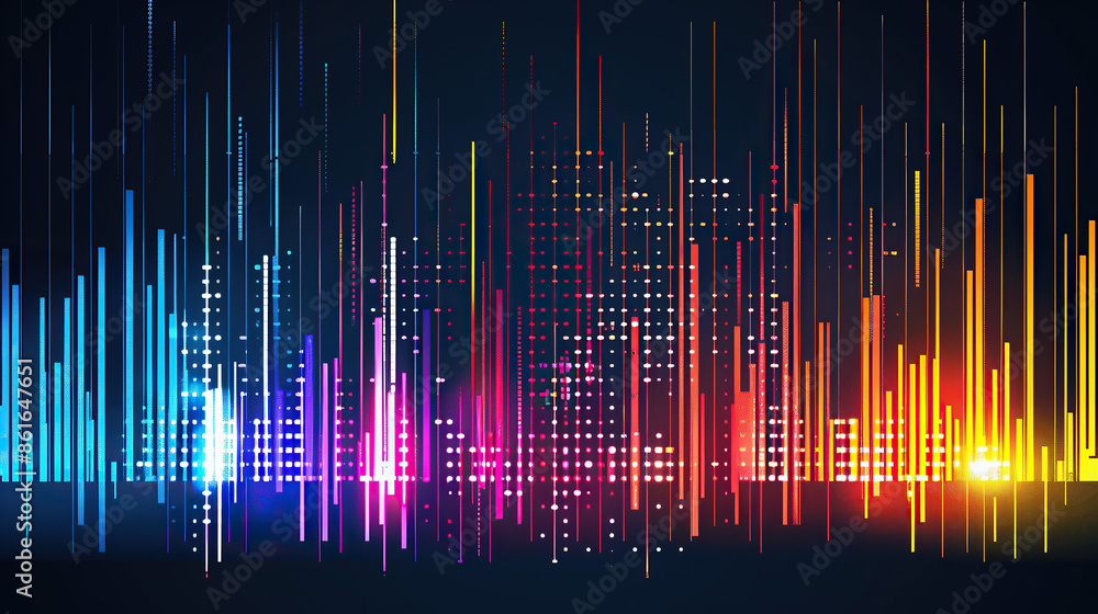 Abstract equalizer background Abstract equalizer background