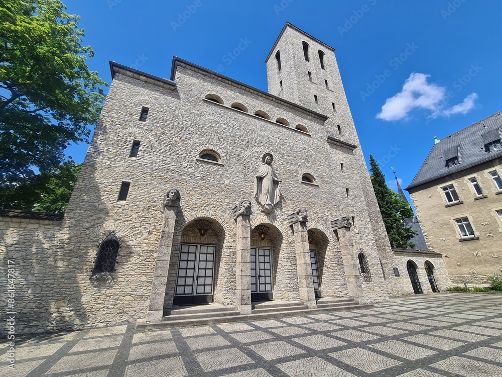 Fototapeta premium catholic St Marien church in Berlin Karlshorst
