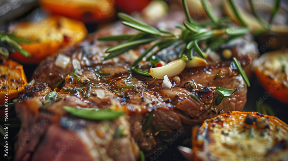 a juicy grilled steak