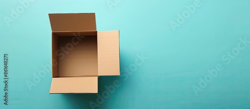 Cardboard box with empty sp...