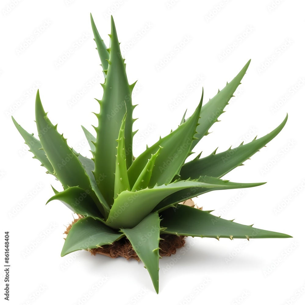 Isolated Aloe Vera plant on a white background Isolated Aloe Vera plant on a white background