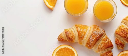 Fresh crescent roll with bu...