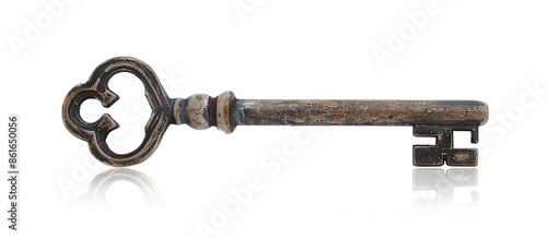 An antique metal key showca...