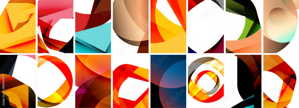 Collection of abstract background with waves, colorful shapes and 3d shadow effect. Vector Illustration For Wallpaper, Banner, Background, Card, Book Illustration, landing page Collection of abstract background with waves, colorful shapes and 3d shadow effect. Vector Illustration For Wallpaper, Banner, Background, Card, Book Illustration, landing page