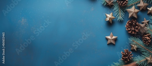 Top view of Christmas-theme...