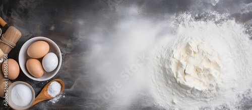 A baking scene featuring a ...