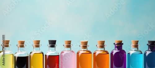 Essential oil bottles arran...