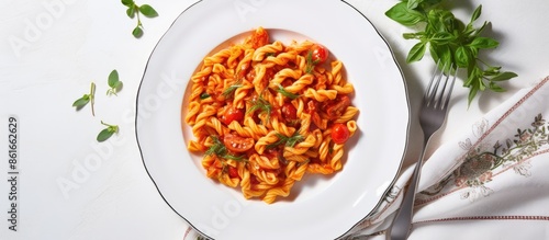 Top view of Italian homemad...