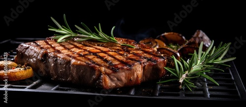Grilled pork belly and beef...