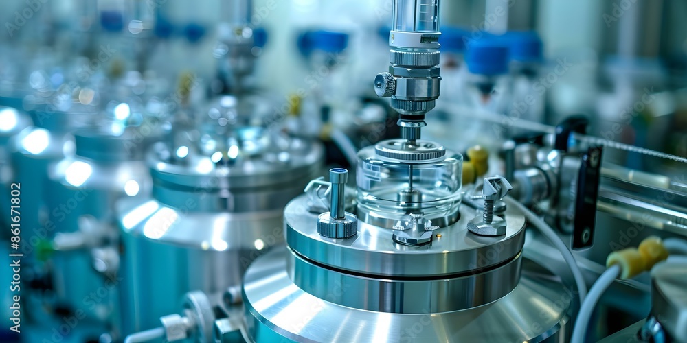 Advanced Research and Development Utilizing Cutting-Edge Bioreactors in Sterile Lab. Concept Bioreactors, Advanced Research, Sterile Lab, Bioprocessing Techniques, Cutting-Edge Technology Advanced Research and Development Utilizing Cutting-Edge Bioreactors in Sterile Lab. Concept Bioreactors, Advanced Research, Sterile Lab, Bioprocessing Techniques, Cutting-Edge Technology