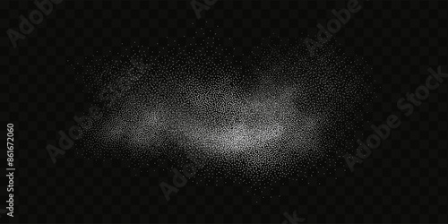 Grainy scatterings of sugar and salt crystals. Splashes of water and snow. Rain overlay effect and sea spray.Vector flour illustration.