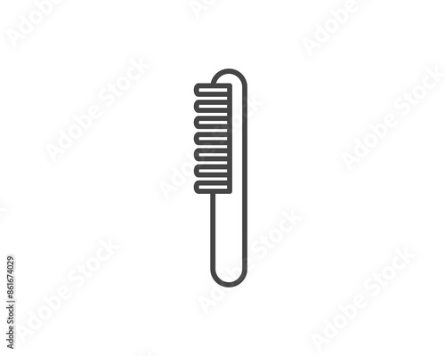 Vector graphic icons of beauty in the form of combs for massage or darsonval procedures.