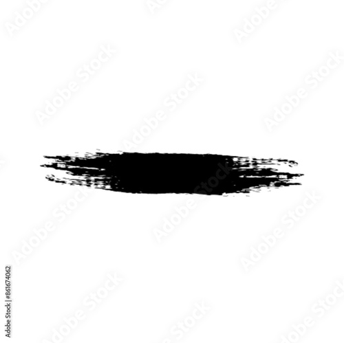 Brush stroke vector. Grunge design elements