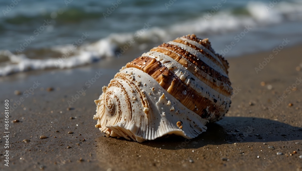 A rare and mysterious sea shell washed ashore after a storm ai_generated A rare and mysterious sea shell washed ashore after a storm ai_generated