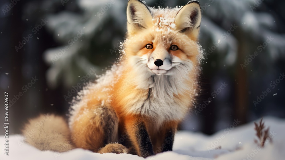 A red fox 