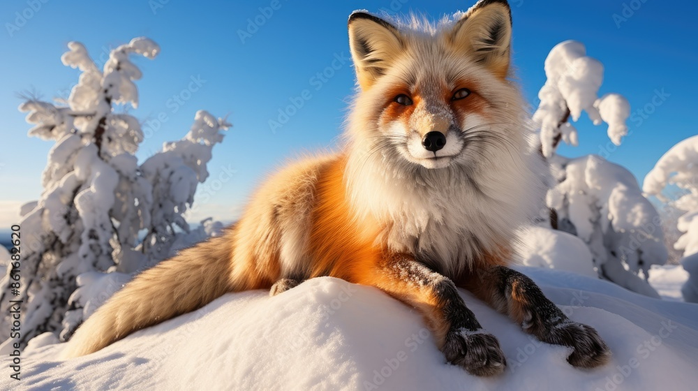 Obraz premium The red fox 