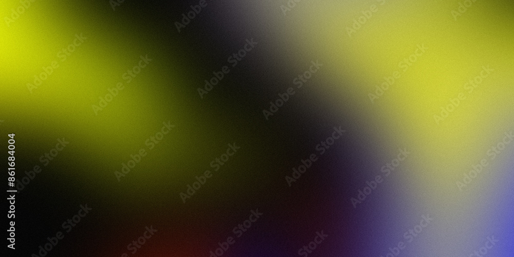 Fototapeta premium Colorful modern gradient background black and green texture noise