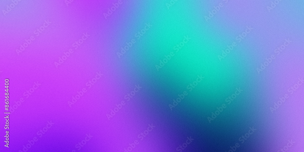 Fototapeta premium Colorful modern gradient background blue purple and green texture noise