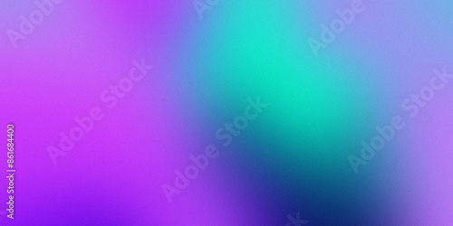 Colorful modern gradient background blue purple and green texture noise